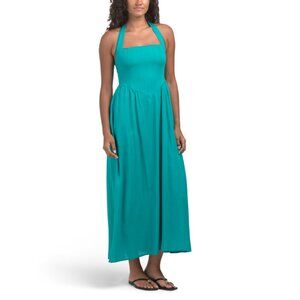 WHITE CLOSET Teal Halter Maxi Dress